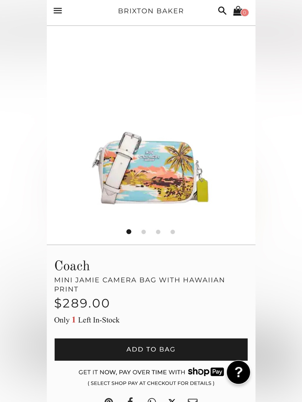 Coach Hawaii print crossbody Like NEW - Picture 15 of 15